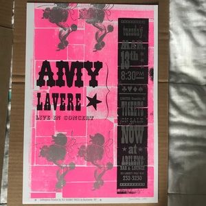 Amy Lavere Event Poster by Moon Rabbit Press